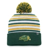 TOP OF THE WORLD TOP OF THE WORLD GREEN NDSU BISON DASH CUFFED KNIT HAT WITH POM