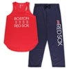 Concepts Sport Women's  Red, Navy Boston Red Sox Plus Size Meter Tank Top And Pants Sleep Set In Red