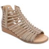Journee Collection Delilah Sandal In Beige