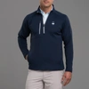 Zero Restriction Uconn Husky | Z500 1/4 Zip Pullover | Collegiate In Navy/metallic Silver