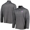 Tommy Bahama Charcoal Chicago Cubs Delray Islandzone Half-zip Top In Charcoal