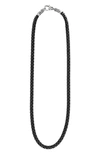 Lagos Ceramic, Sterling Silver & 18k Yellow Gold Black Caviar Necklace, 18 In Black Caviar