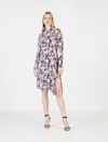 BCBGMAXAZRIA JADA ASYMMETRICAL TURTLENECK DRESS