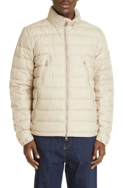 Moncler Alfit Hooded Quilted Shell Down Jacket In Medium Beige