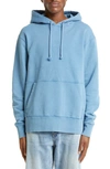 Jw Anderson Logo-embroidered Hoodie In Blue