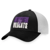 Top Of The World Men's  Black, White Northwestern Wildcats Stockpile Trucker Snapback Hat In Black