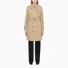 Burberry The Mid-length Kensington Heritage Trench Coat In Beige