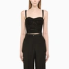 Dolce & Gabbana Black Bustier Top In Black