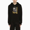 Off-white Fw21 Pattern Alphabet Printing Drawstring Pullover Version Black