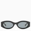 Attico Black Linda Farrow Edition Berta Sunglasses In Multicolor