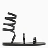 Ancient Greek Sandals Ofis Wraparound Mid-calf Sandals In Black