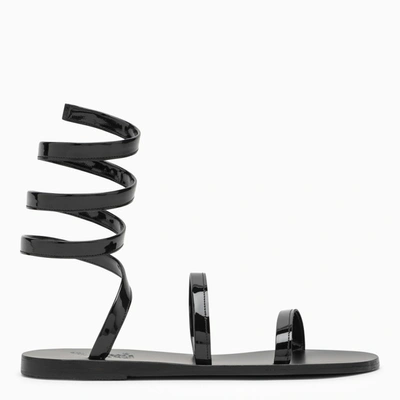 Ancient Greek Sandals Ofis Ankle-wrap Sandals In Black