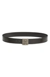 GIVENCHY GIVENCHY 4G REVERSIBLE LEATHER & COATED CANVAS BELT