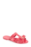 Ferragamo Jelly Sandal In Pink Pvc
