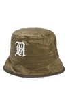 R13 EMBROIDERED LOGO QUILTED NYLON BUCKET HAT