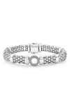 Lagos Caviar Spark Diamond Station Rope Bracelet In Silver/diamond