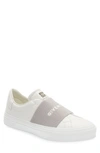 Givenchy City Court Slip-on Sneaker In White/ Grey