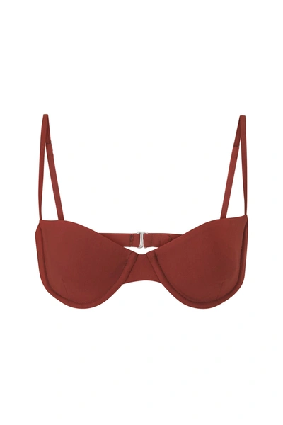 Anemos The Balconette Underwire Bikini Top In Umber