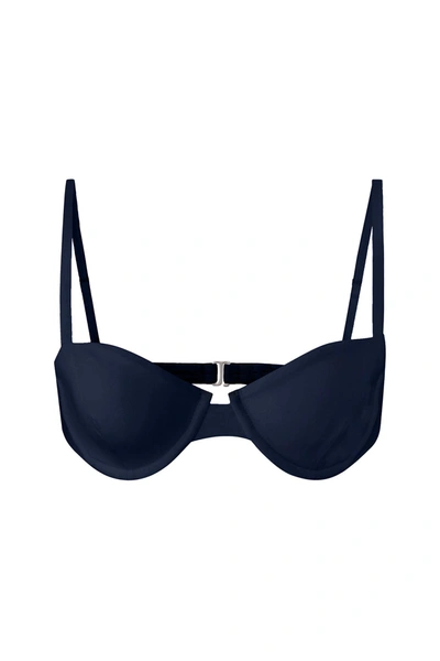 Anemos The Brigitte Underwire Bikini Top In Navy