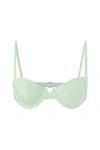 Anemos The Balconette Underwire Bikini Top In Celadon