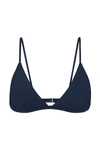 Anemos The Classic Triangle Bikini Top In Navy