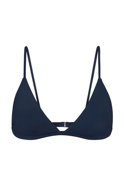 Anemos The Classic Triangle Bikini Top In Navy