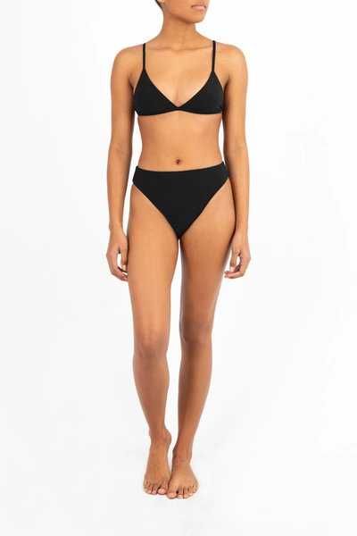 Anemos The Classic Triangle Bikini Top In Black