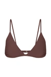 Anemos The Classic Triangle Bikini Top In Moka