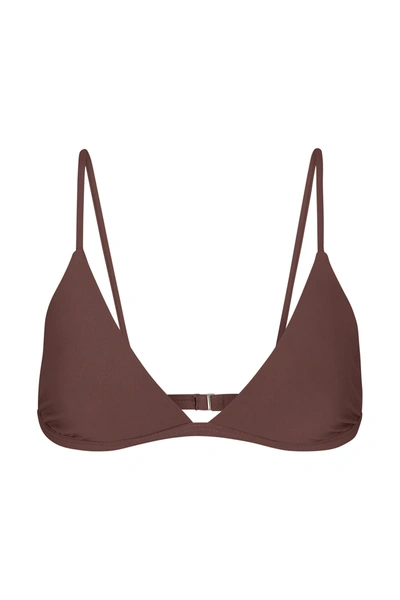 Anemos The Classic Triangle Bikini Top In Moka