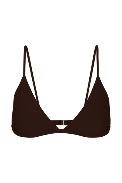 Anemos The Classic Triangle Bikini Top In Espresso