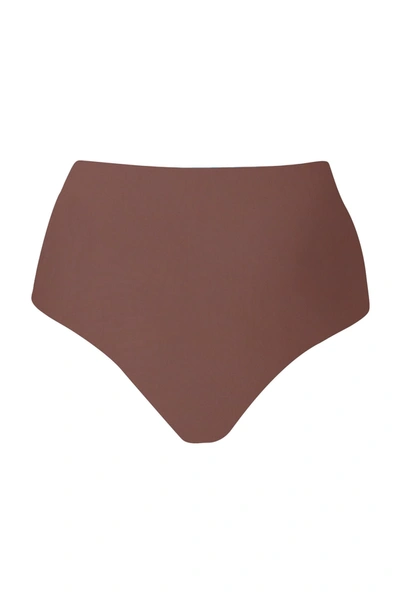 Anemos The High-waist Bikini Bottom In Moka