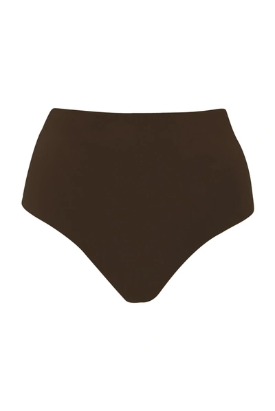 Anemos The High-waist Bikini Bottom In Espresso