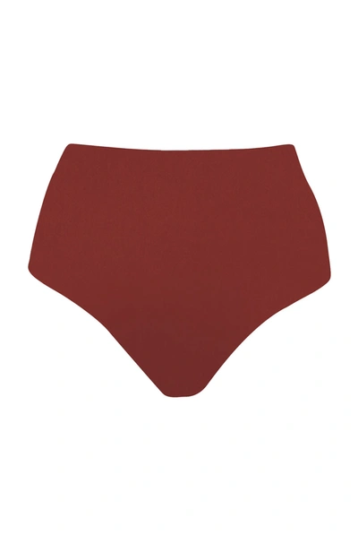 Anemos The High-waist Bikini Bottom In Umber