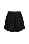 Anemos The High-waist Short Short In Linen Cupro In Black