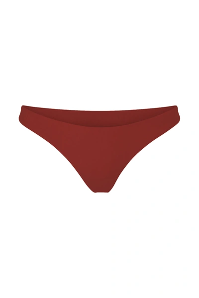 Anemos The Hipster Classic-cut Bikini Bottom In Umber