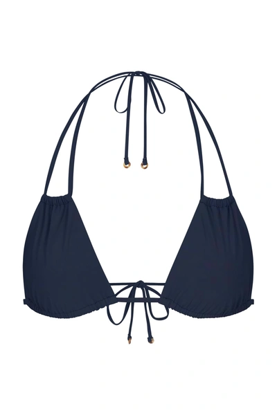 Anemos The Jane Bikini Top In Navy