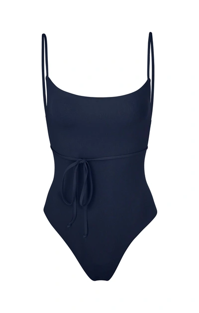 Anemos The K.m. Tie One-piece In Navy