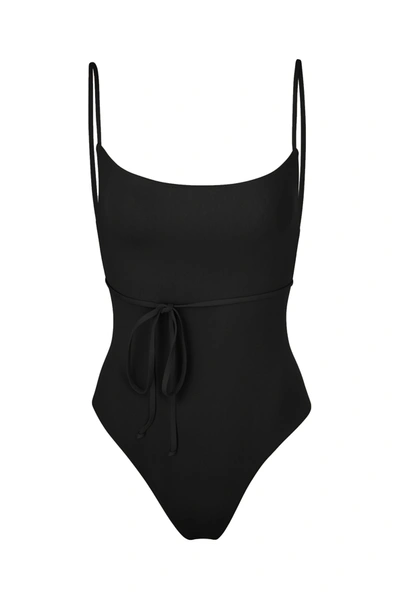 Anemos The K.m. Tie One-piece In Black