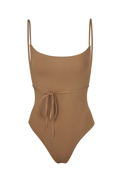 Anemos The K.m. Tie One-piece In Sandstone