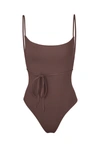 Anemos The K.m. Tie One-piece In Moka
