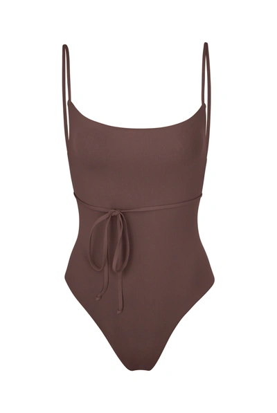 Anemos The K.m. Tie One-piece In Moka