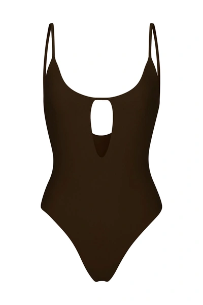 Anemos The Keyhole One-piece In Espresso