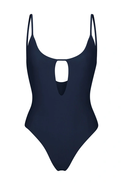 Anemos The Keyhole One-piece In Navy