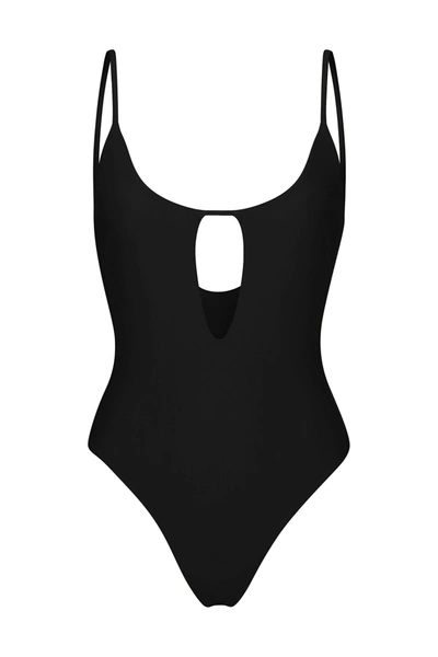 Anemos The Keyhole One-piece In Black