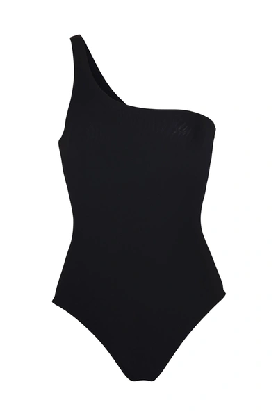 Anemos Women's The One-shoulder Swimsuit In Black