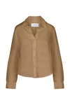 ANEMOS PHILLIPS LONG SLEEVE BUTTON-DOWN SHIRT IN LINEN CUPRO