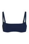Anemos The Square Neck Bikini Top In Navy