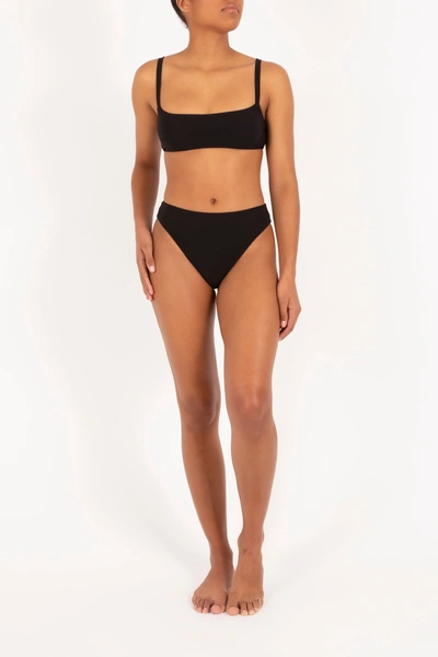 Anemos The Square Neck Bikini Top In Black