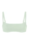 Anemos The Square Neck Bikini Top In Celadon