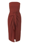 ANEMOS THE STRAPLESS D.K. WRAP DRESS IN STRETCH CUPRO